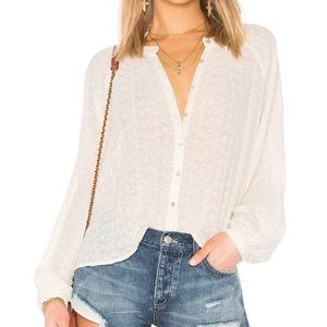 Free People Top Down From The Clouds Eyelet Blouse